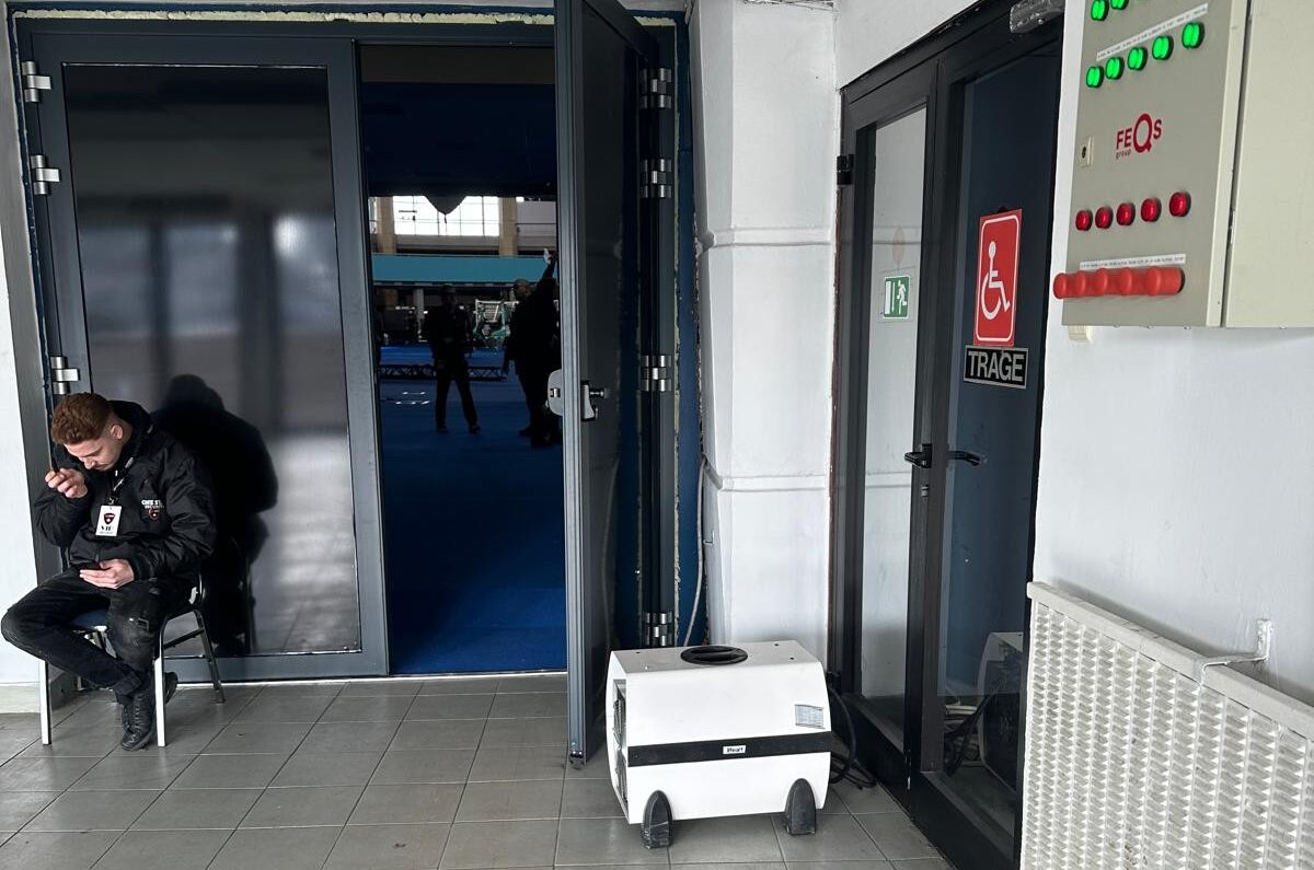 Sistem climatizare concert 108kW aeroterme Pavilion A Romexpo